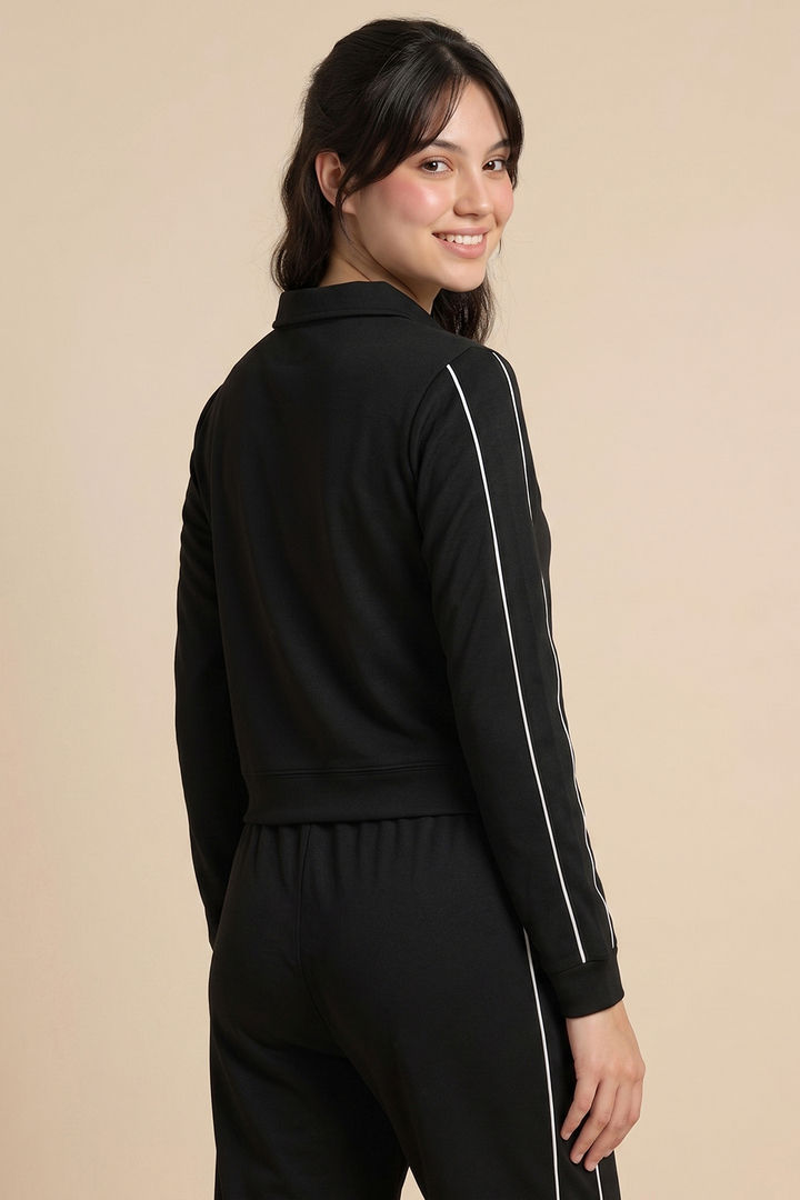 Zivame Knit Poly Athleisure Sweatshirt - Tap Shoe — image 3
